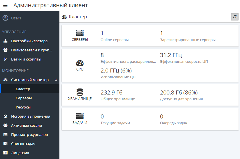 admin cluster.rus